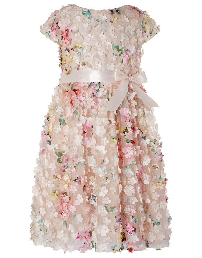 Florence 3D Flower Occasion Dress, Pink (PINK), large