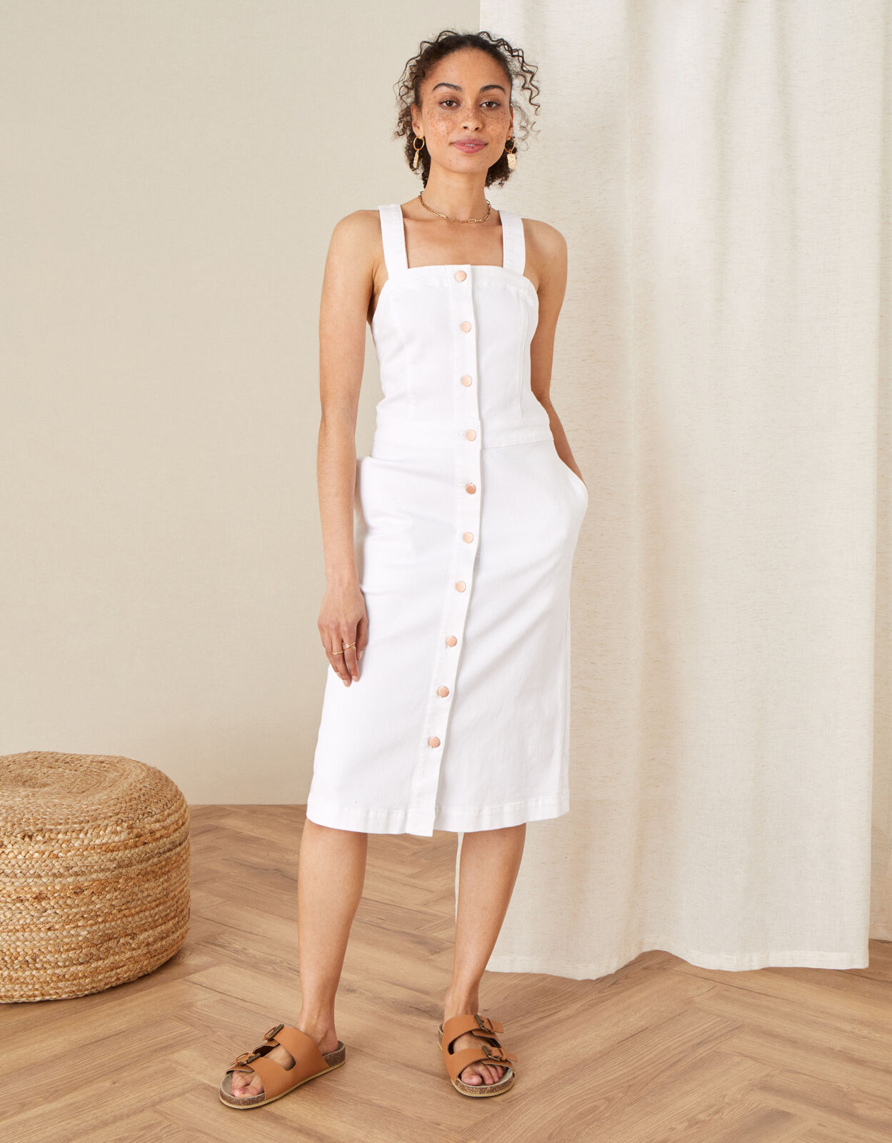 Monsoon pinafore best sale dress