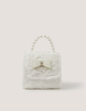 Fluffy Pearl Bow Bag, , large