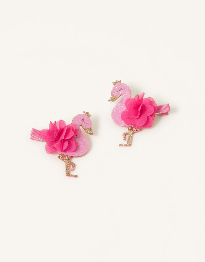 Flamingo Pom-Pom Hair Clip Twinset
