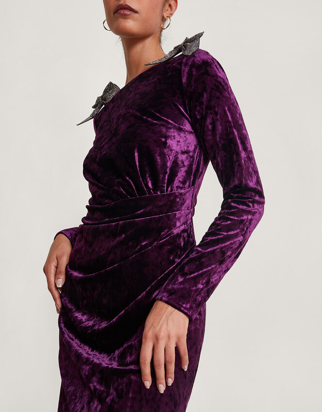 Penelope Red Velvet Maxi Dress