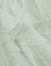 Baby Nessa Sparkle Collar Waterfall Dress, Green (SAGE), large