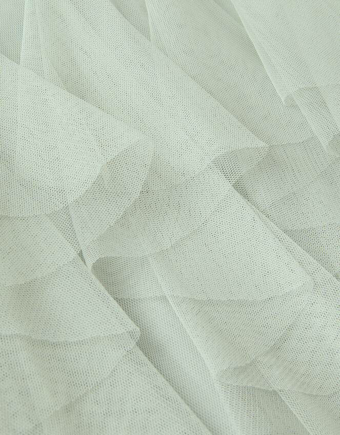 Baby Nessa Sparkle Collar Waterfall Dress, Green (SAGE), large