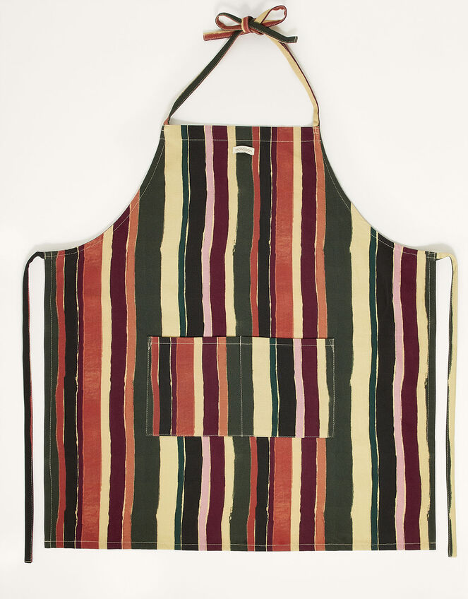 Stripe Print Apron, , large
