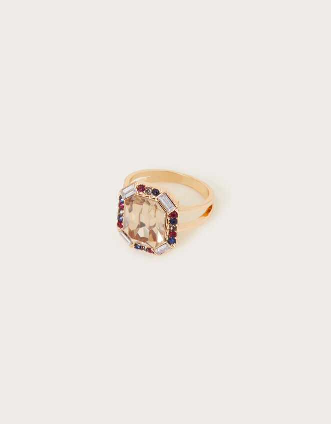 Embellished Cocktail Ring, Gold (GOLD), large