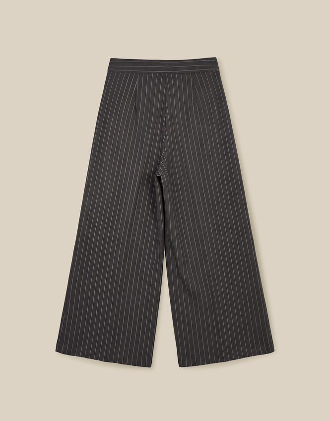 Ambar Pinstripe Wide Leg Trousers, Grey (CHARCOAL), large