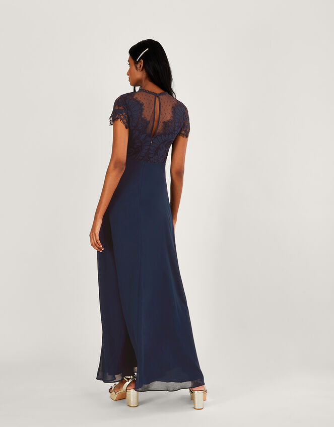 Diana Lace Maxi Dress, Blue (NAVY), large