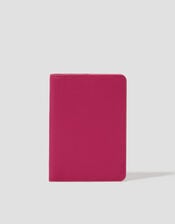 Faux Leather Passport Holder, Pink (PINK), large