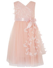 3D Butterfly Wrap Dress, Pink (PINK), large
