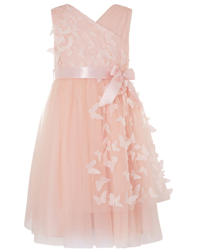 3D Butterfly Wrap Dress, Pink (PINK), large