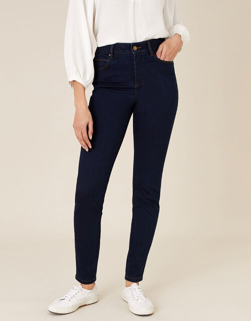 Nadine Short-Length Skinny Jeans, Blue (INDIGO), large