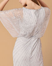 ARTISAN Tabitha Embellished Maxi Dress, Silver (SILVER), large
