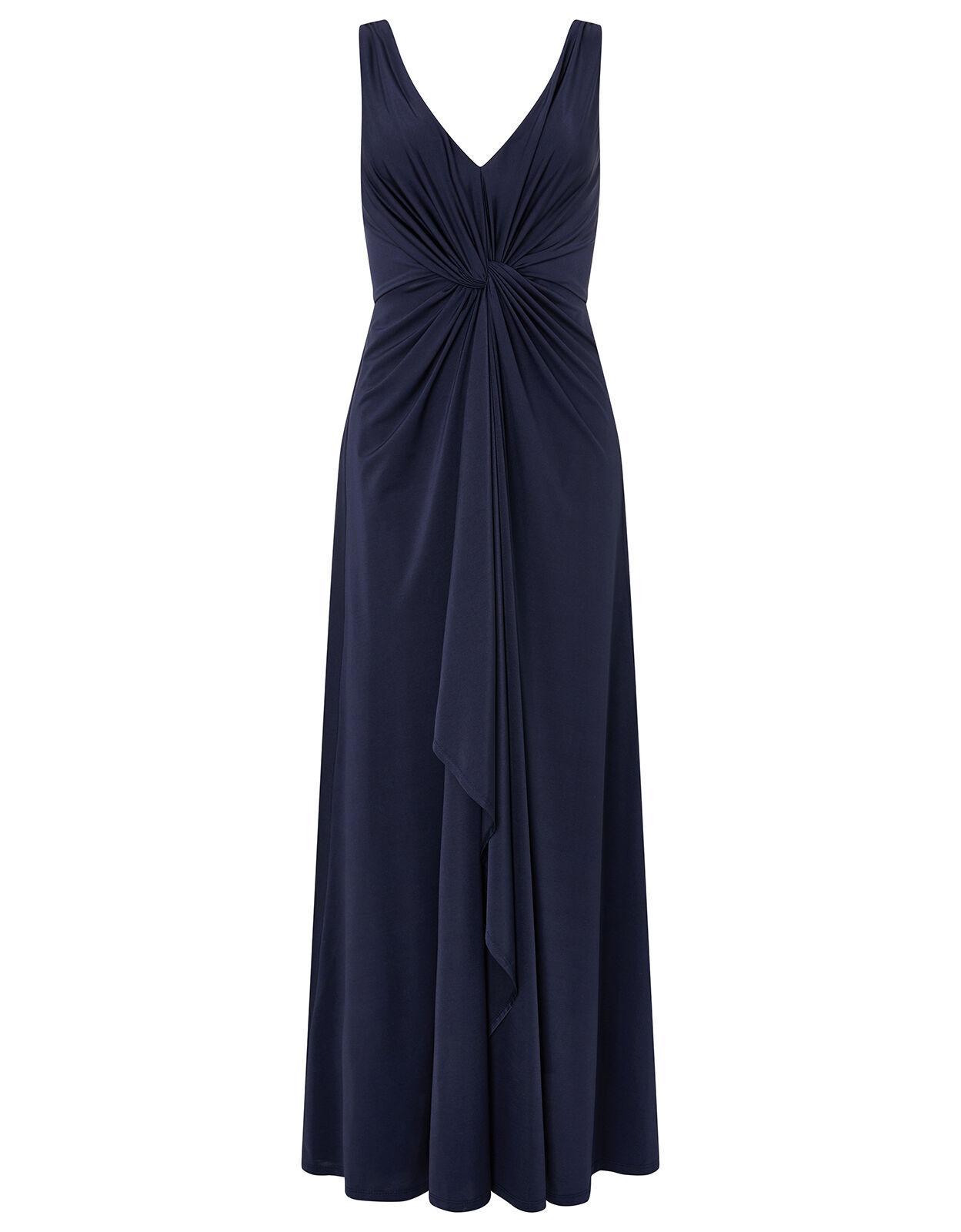 blue v neck maxi dress uk