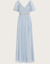 Meghan Mesh Maxi Dress, CLOUD, large