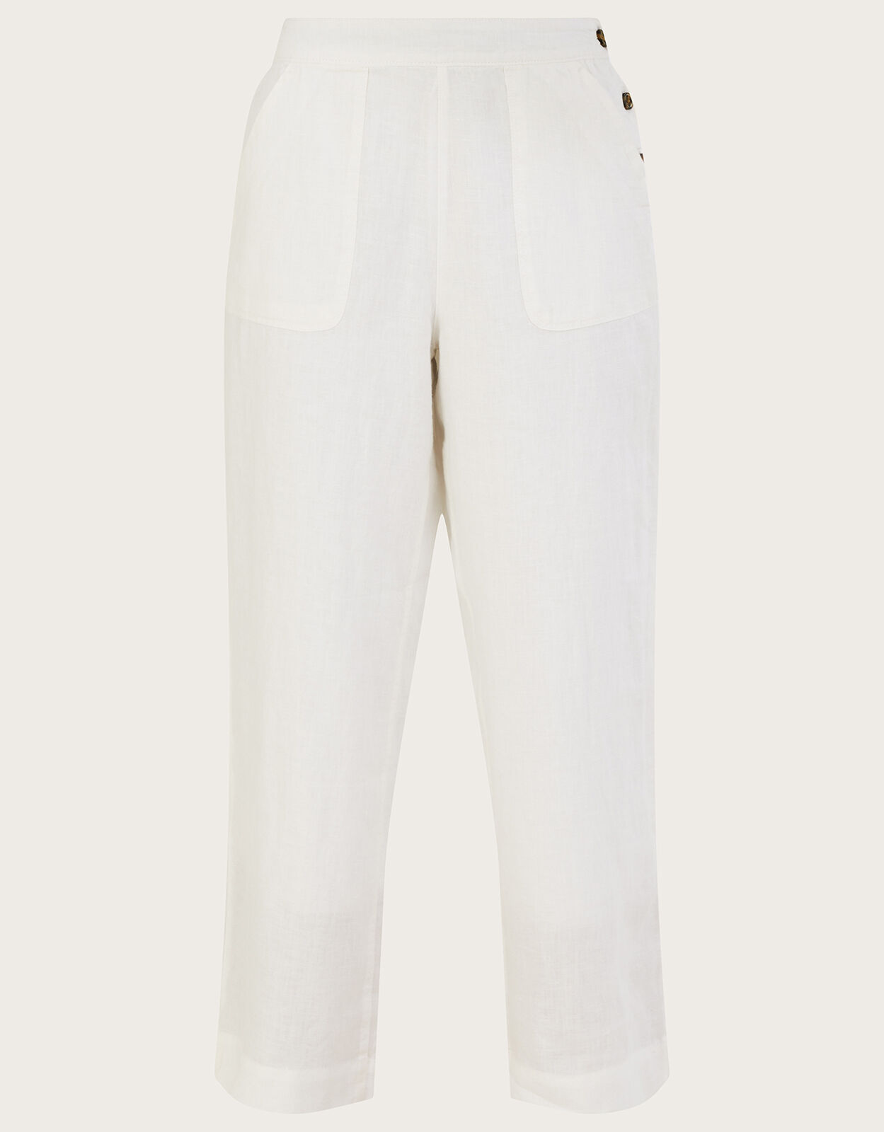 Womens white store pull on pants