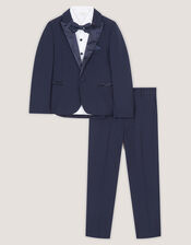 Luca 4-Piece Tuxedo Suit, Blue (NAVY), large
