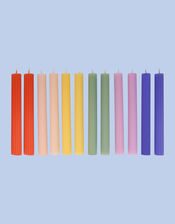 12-Pack Meri Meri Rainbow Ribbed Candles, , large