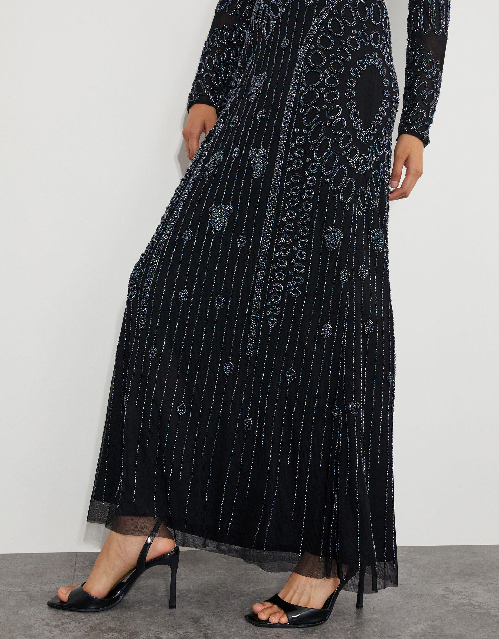 Beaded maxi dress uk store