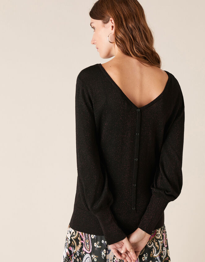Sparkle Jumper with Sustainable Viscose, Red (BERRY), large