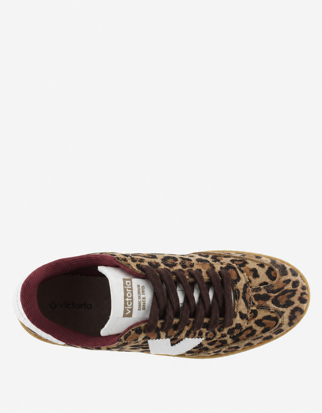 Victoria Berlin Leopard Print Suede Trainers, Leopard (LEOPARD), large