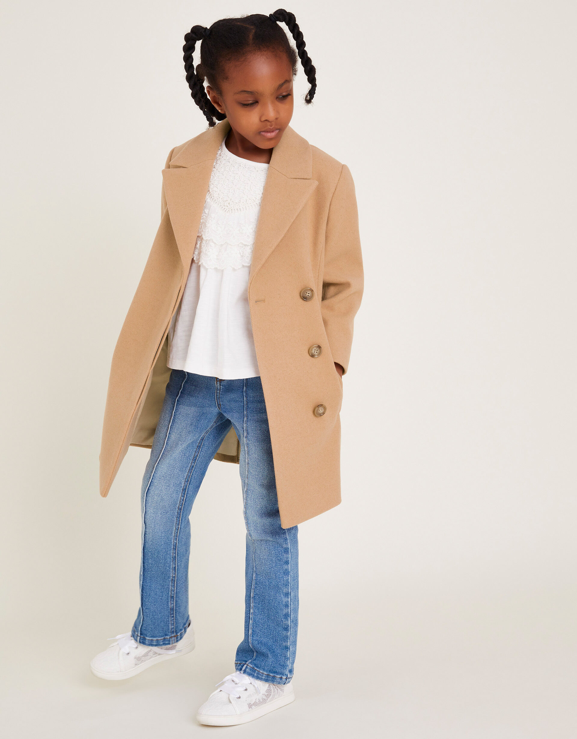 Crombie Coat Camel Girls Coats Jackets Monsoon UK