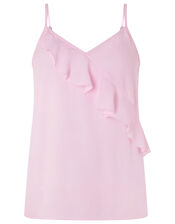 Bella Frill Cami Top, Pink (BLUSH), large