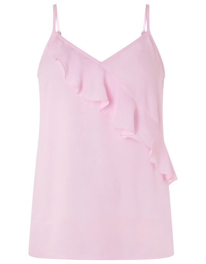 Bella Frill Cami Top, Pink (BLUSH), large