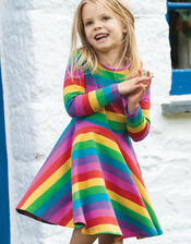 Frugi Sofia Skater Dress, Multi (MULTI), large
