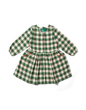 Little Green Radicals Check Pocket Dress, Green (GREEN), large