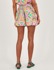 Mosaic Print Shorts, Pink (PINK), large