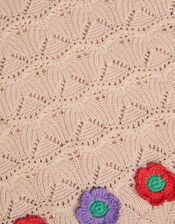 Crochet Flower Knit Top, Ivory (IVORY), large