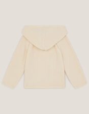 Newborn Sheep Knit Cardigan, Cream (CREAM), large