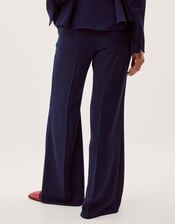 Erin Flared Trousers, Blue (NAVY), large