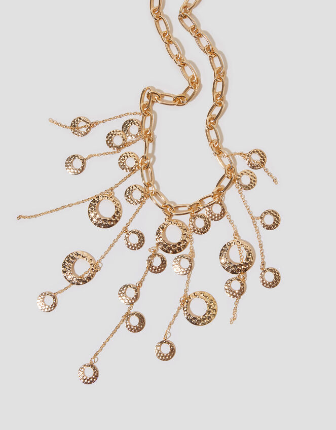 Circle Chandelier Chain Necklace, , large