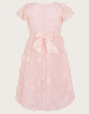 Petunia 3D Flower Dress, Pink (PINK), large