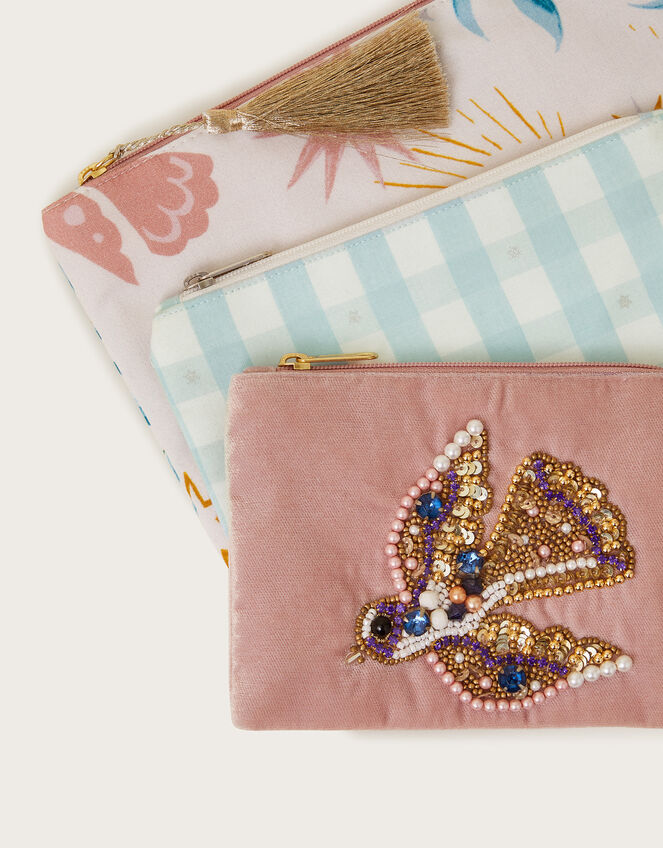 3-Pack Birdie Zip Pouches, , large