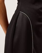 Tansy Sparkle Trim Jersey Maxi Dress, Black (BLACK), large