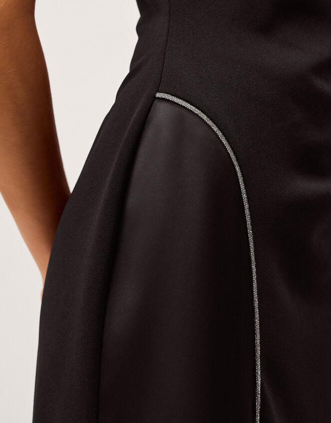 Tansy Sparkle Trim Jersey Maxi Dress, Black (BLACK), large