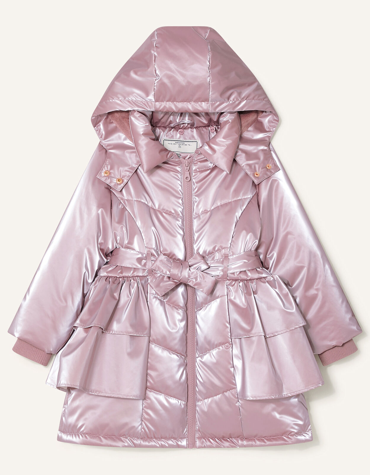 Pink skirted coat outlet