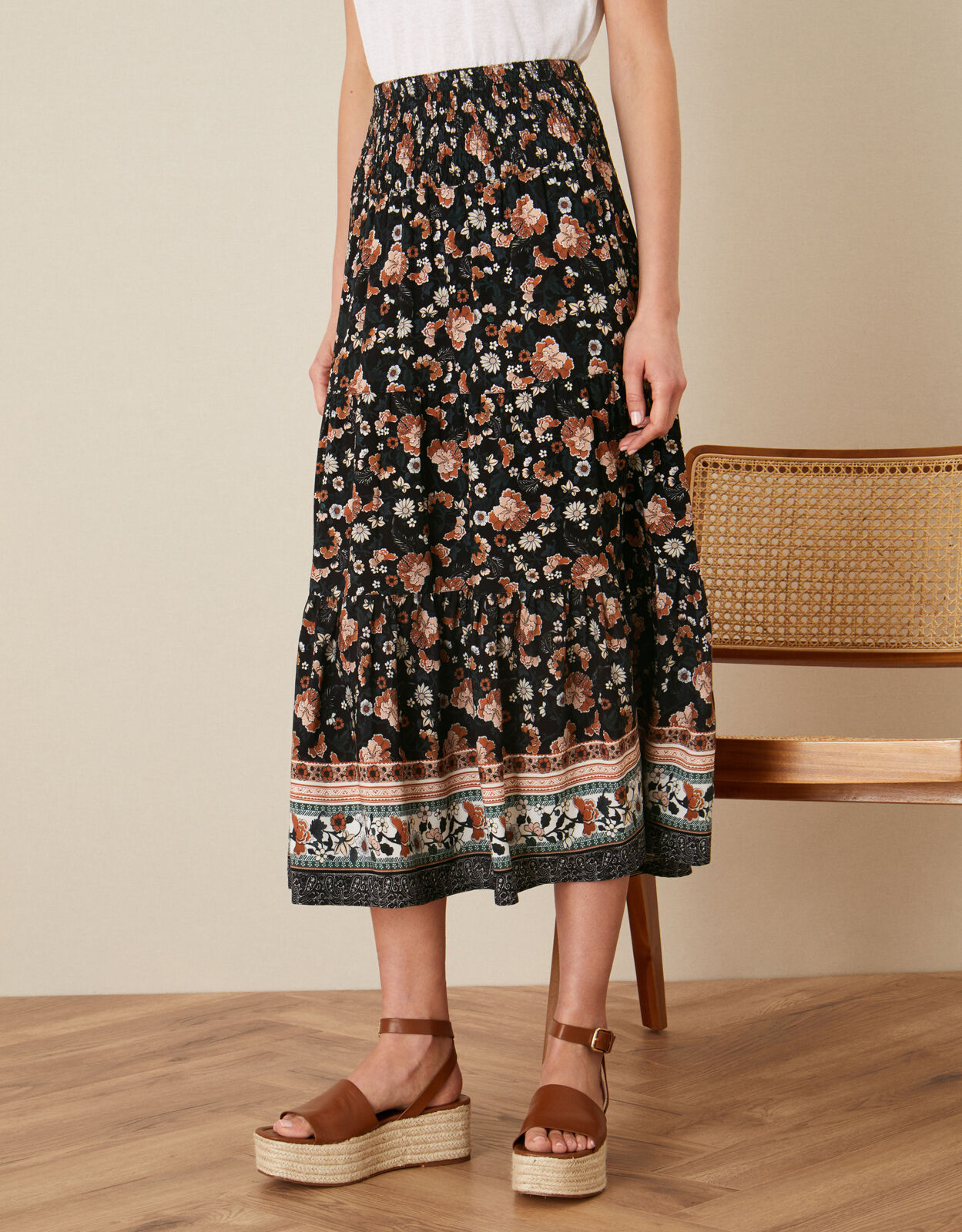 long floral skirt uk