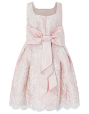 Valeria Lace Occasion Dress, Orange (PEACH), large