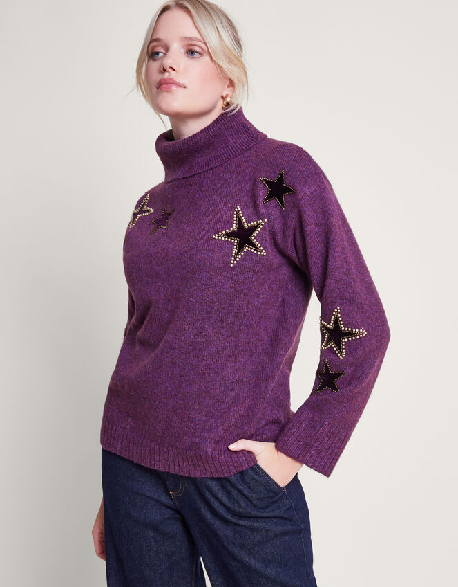 Sophia Star Jumper, Purple (PURPLE), large