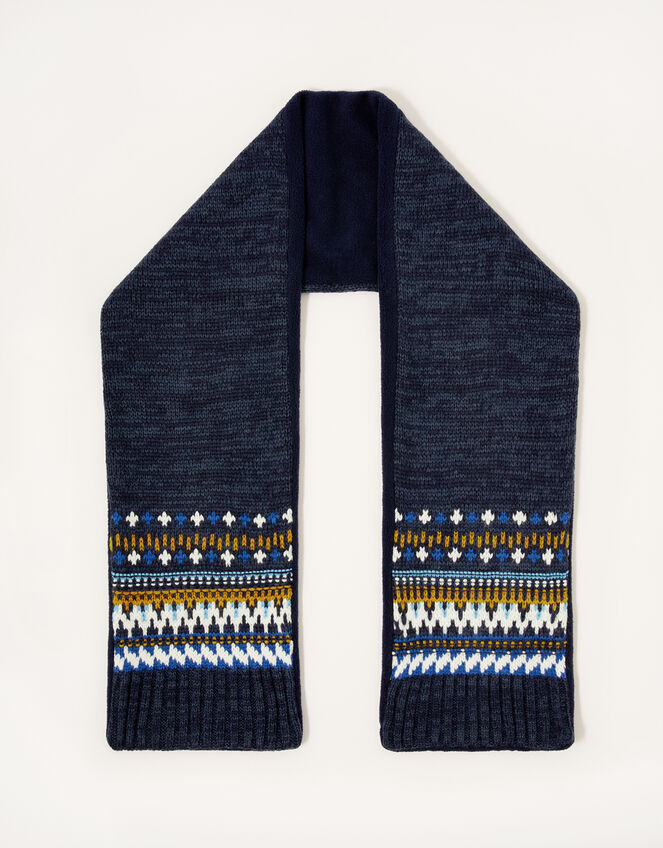 Frankie Fair Isle Knit Scarf , , large