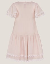 Antonia Drop Waist Flower Dress, Pink (PINK), large