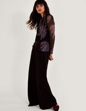Print Mesh Top, Black (BLACK), large
