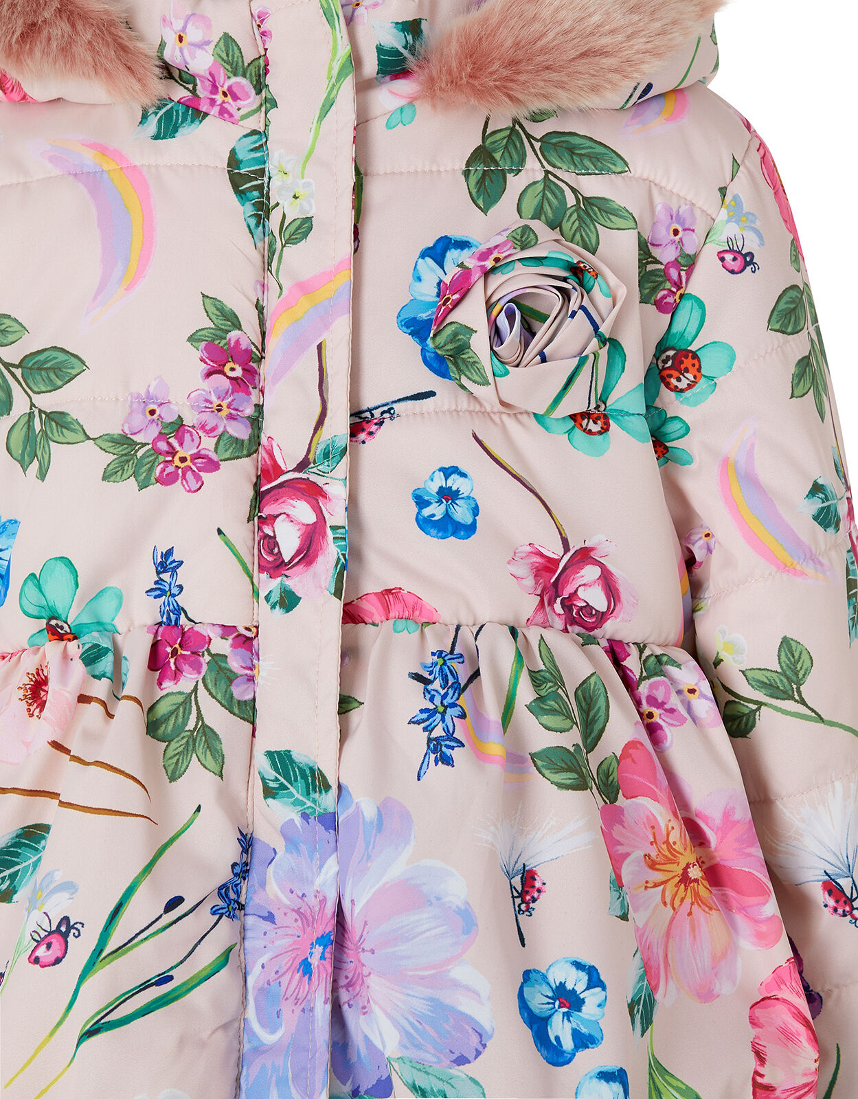 Girls flower coat on sale