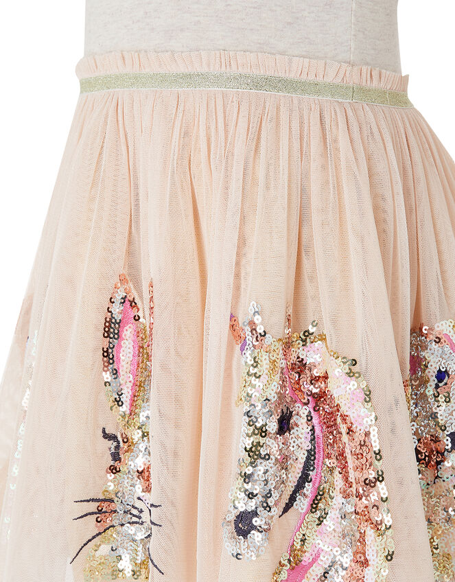 Disco Amy Animal Dress with Sequins, Nude (NUDE), large