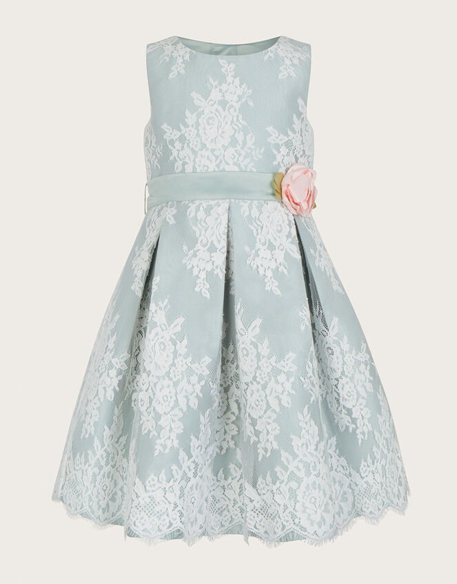 Lola Lace Dress, Green (GREEN), large