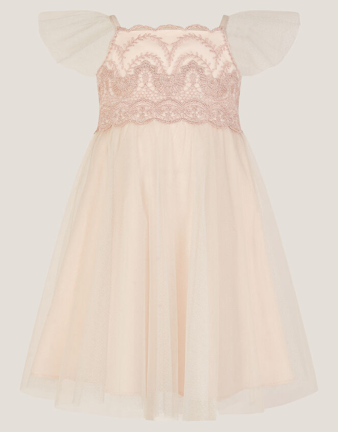 Baby Francesca Lace Tulle Party Dress, Pink (PINK), large