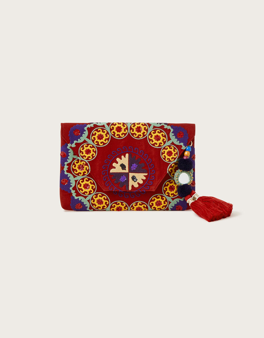 Embroidered Clutch Bag Bags & Purses Monsoon UK.